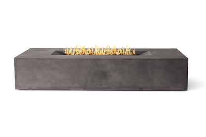 PyroMania Laguna 72" x 30" Charcoal Finish Liquid Propane Outdoor Rectangle Fire Pit Table