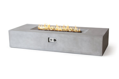 PyroMania Laguna 72" x 30" Slate Finish Liquid Propane Outdoor Rectangle Fire Pit Table