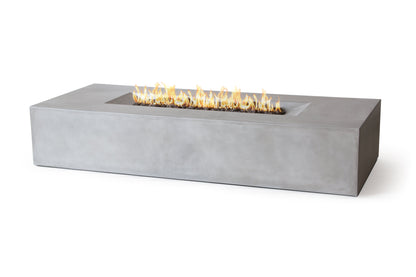 PyroMania Laguna 72" x 30" Slate Finish Liquid Propane Outdoor Rectangle Fire Pit Table