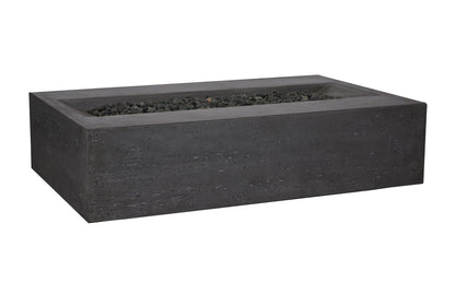 PyroMania Millenia 48" Charcoal Finish Propane Gas Outdoor Rectangular Fire Table