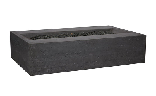 PyroMania Millenia 48" Charcoal Finish Propane Gas Outdoor Rectangular Fire Table
