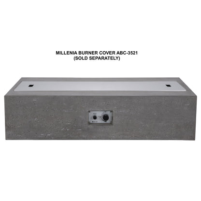PyroMania Millenia 48" Slate Gray Finish Natural Gas Outdoor Rectangular Fire Table