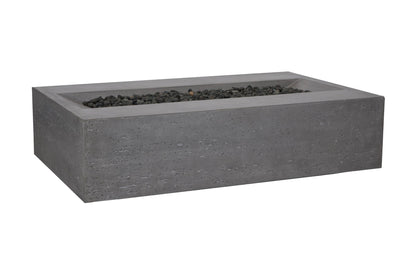 PyroMania Millenia 48" Slate Gray Finish Natural Gas Outdoor Rectangular Fire Table