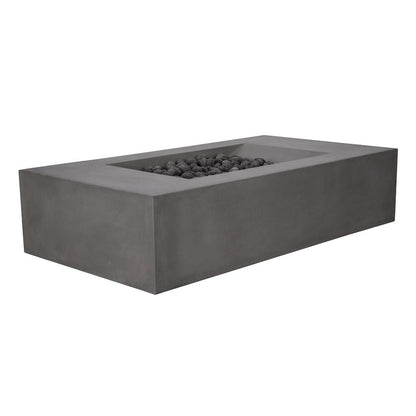 PyroMania Moderne 58" Rectangular Slate Outdoor Natural Gas Fire Pit Table