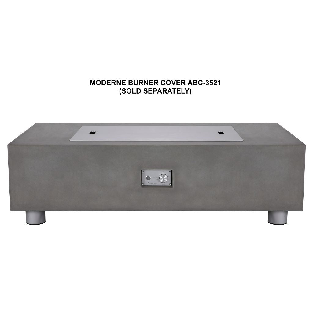 PyroMania Moderne 58" Rectangular Slate Outdoor Propane Gas Fire Pit Table