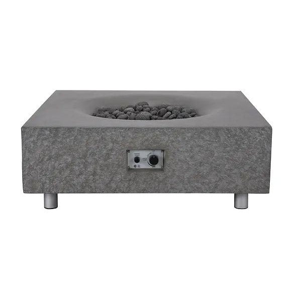 PyroMania Monument 41" Rectangular Slate Outdoor Natural Gas Fire Pit Table