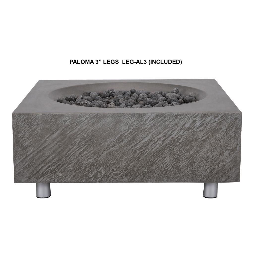 PyroMania Paloma 36" Slate Outdoor Natural Gas Fire Pit Table