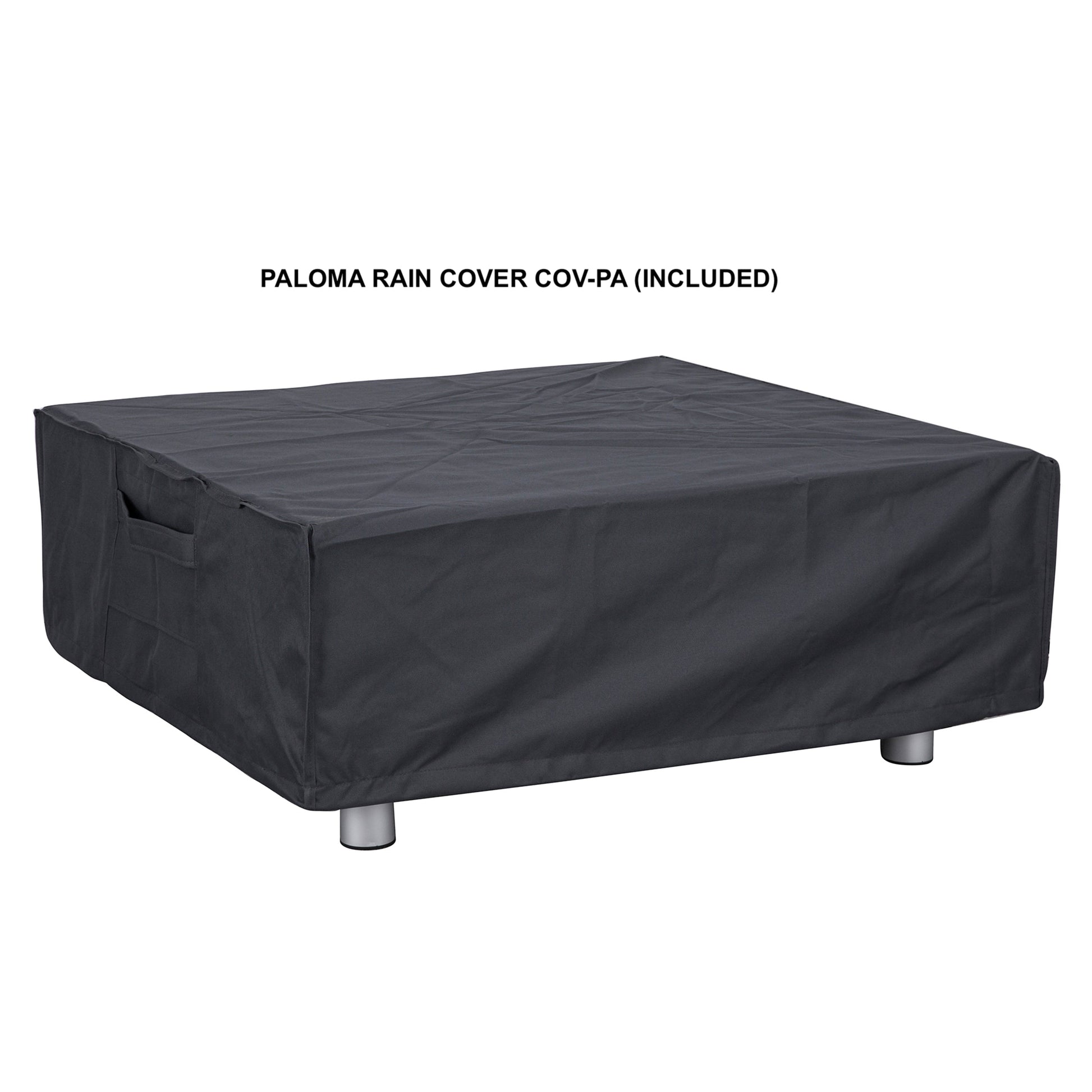 PyroMania Paloma 36" x 36" Charcoal Finish Propane Gas Outdoor Square Fire Table