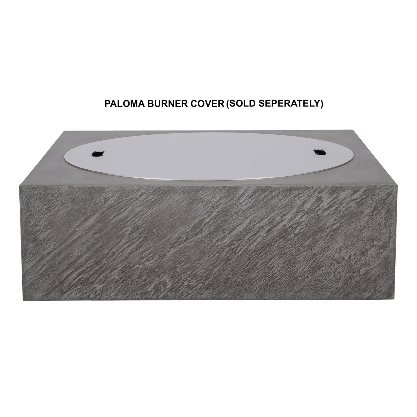 PyroMania Paloma 36" x 36" Slate Gray Finish Natural Gas Outdoor Square Fire Table
