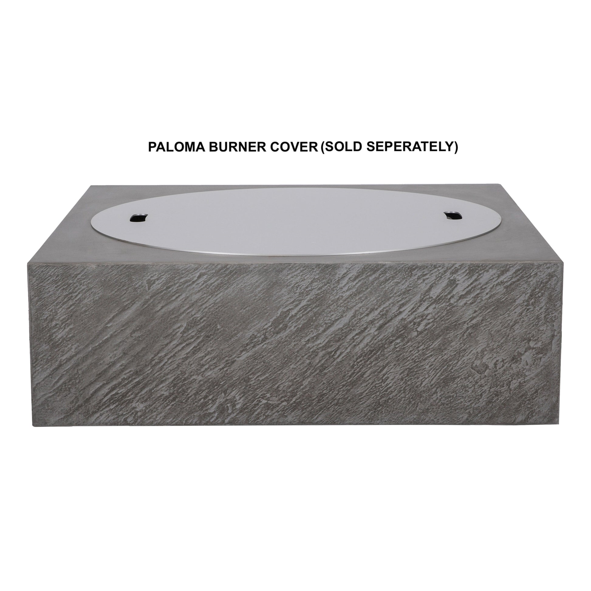 PyroMania Paloma 36" x 36" Slate Gray Finish Natural Gas Outdoor Square Fire Table