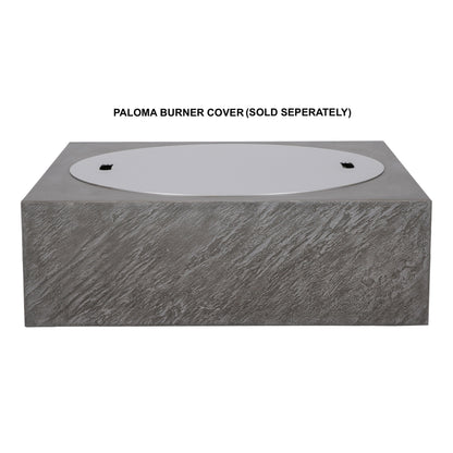 PyroMania Paloma 36" x 36" Slate Gray Finish Natural Gas Outdoor Square Fire Table