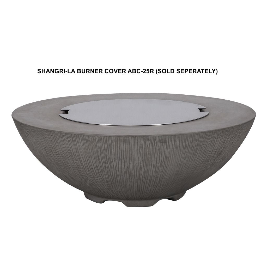 PyroMania Shangri-La 41" Round Charcoal Outdoor Natural Gas Fire Pit Table