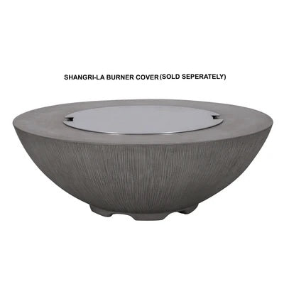 PyroMania Shangri-La 41" Slate Gray Finish Natural Gas Outdoor Round Fire Pit Bowl