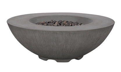 PyroMania Shangri-La 41" Slate Gray Finish Natural Gas Outdoor Round Fire Pit Bowl