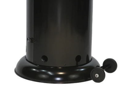 RADtec Ellipse Flame 80" Black with Clear Glass Propane Patio Heater