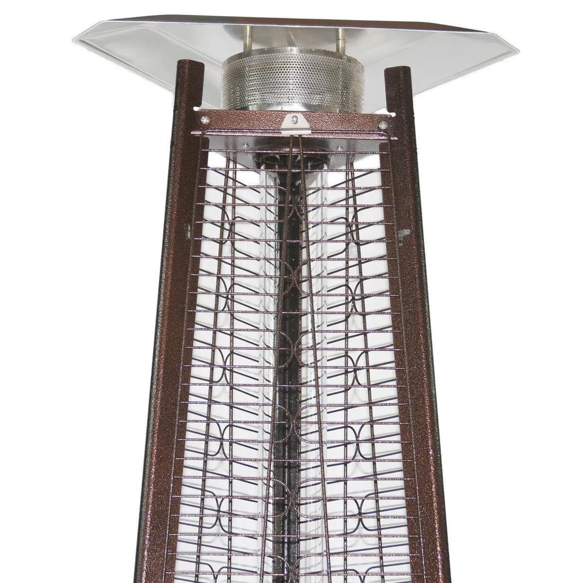 RADtec Pyramid Flame 93" Antique Bronze Propane Patio Heater