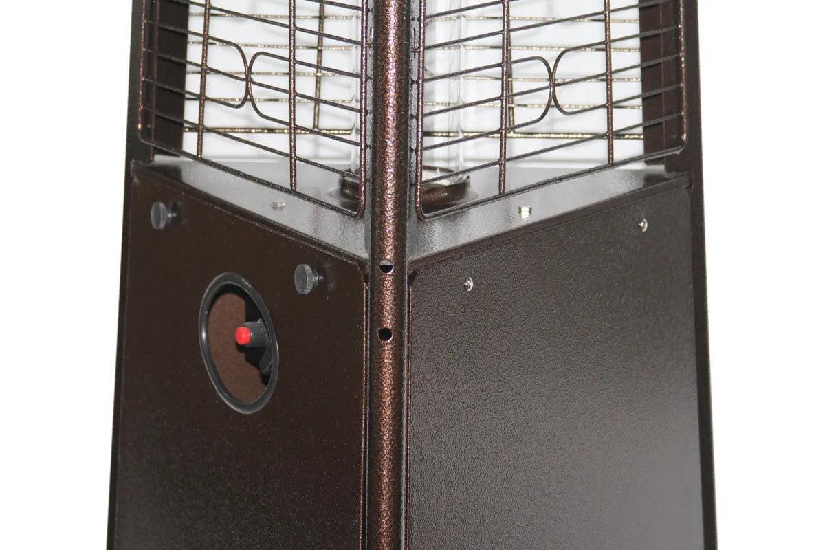 RADtec Pyramid Flame 93" Antique Bronze Propane Patio Heater