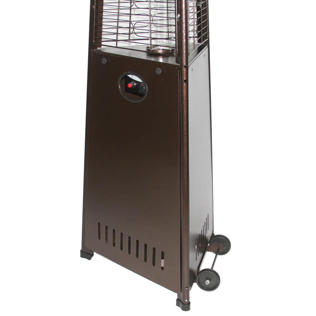 RADtec Pyramid Flame 93" Antique Bronze Propane Patio Heater