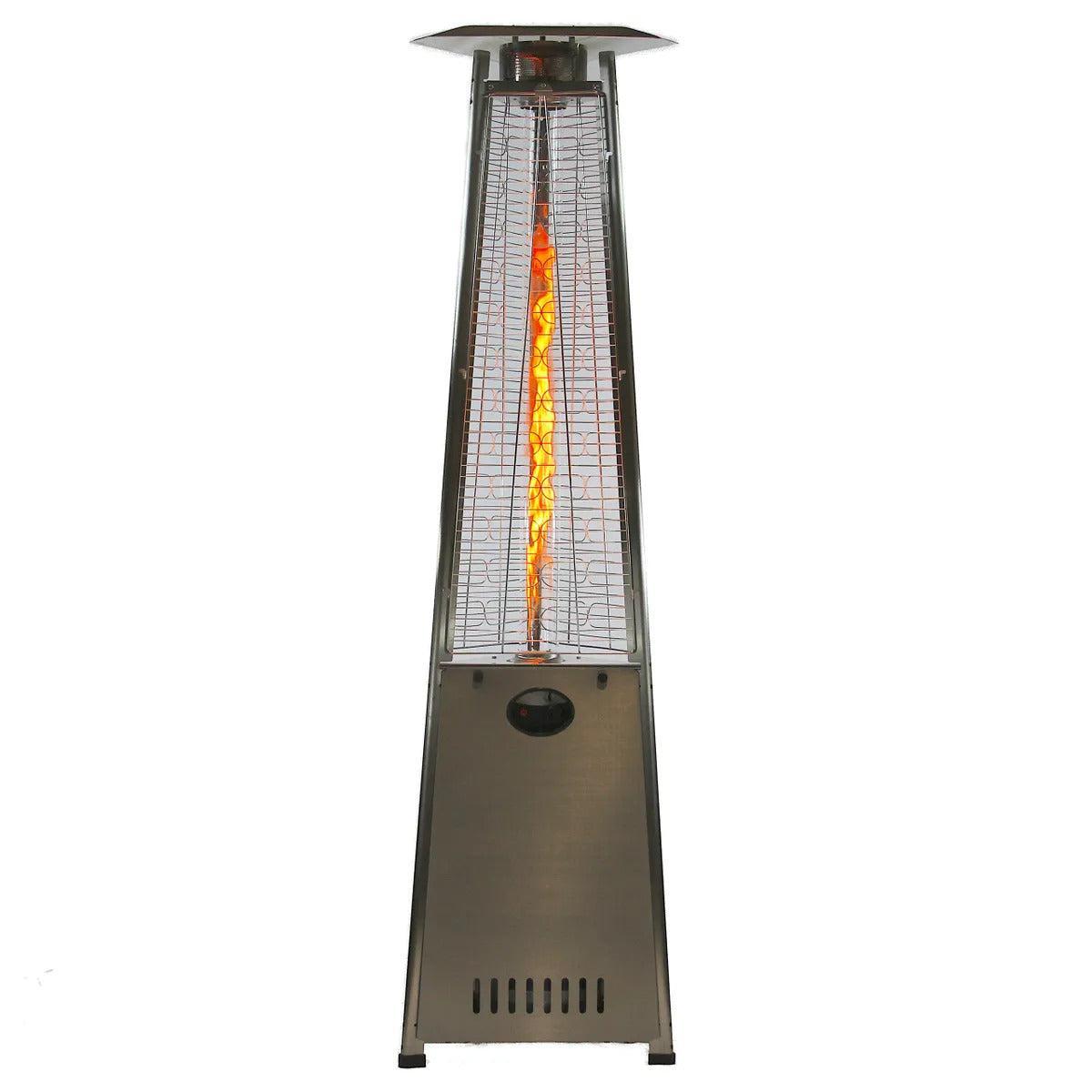 RADtec Pyramid Flame 93" Stainless Steel Propane Patio Heater