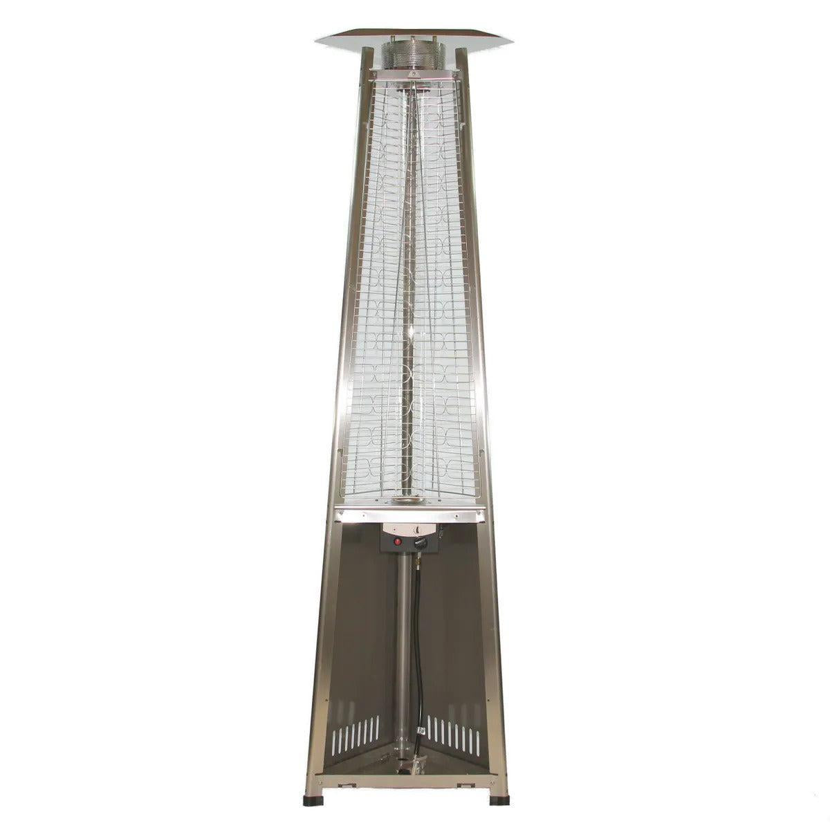 RADtec Pyramid Flame 93" Stainless Steel Propane Patio Heater