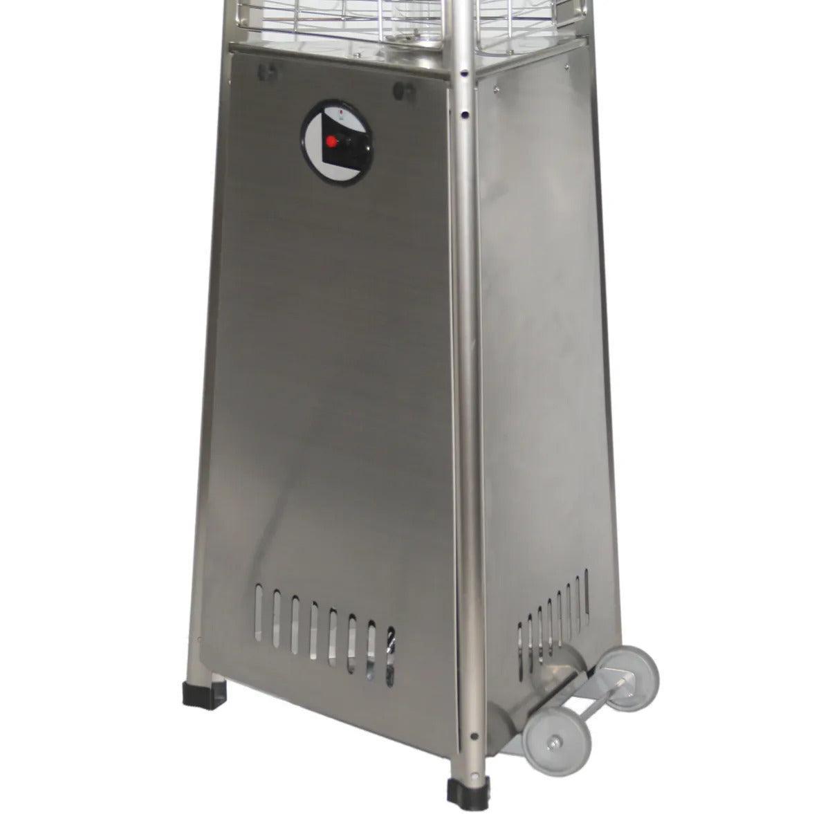 RADtec Pyramid Flame 93" Stainless Steel Propane Patio Heater