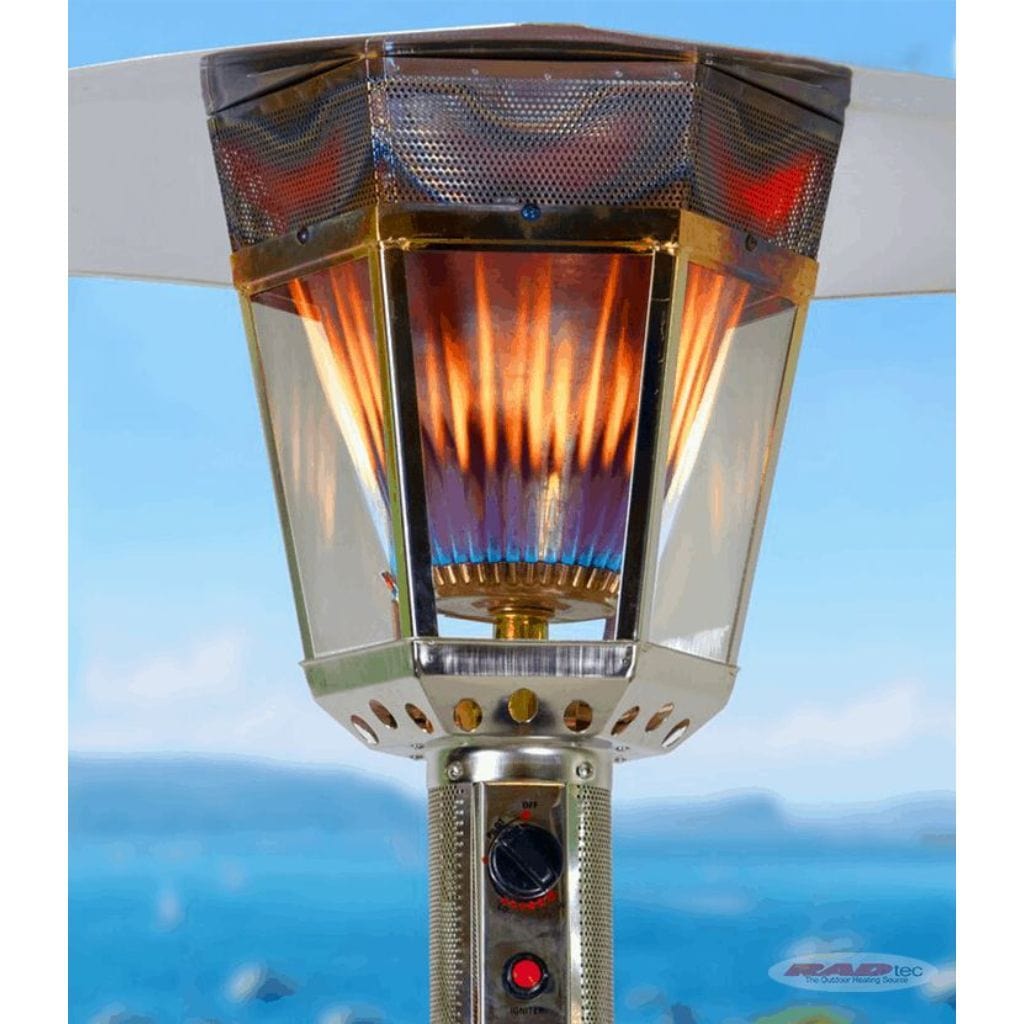 RADtec Real Flame 96" Stainless Steel Propane Patio Heater