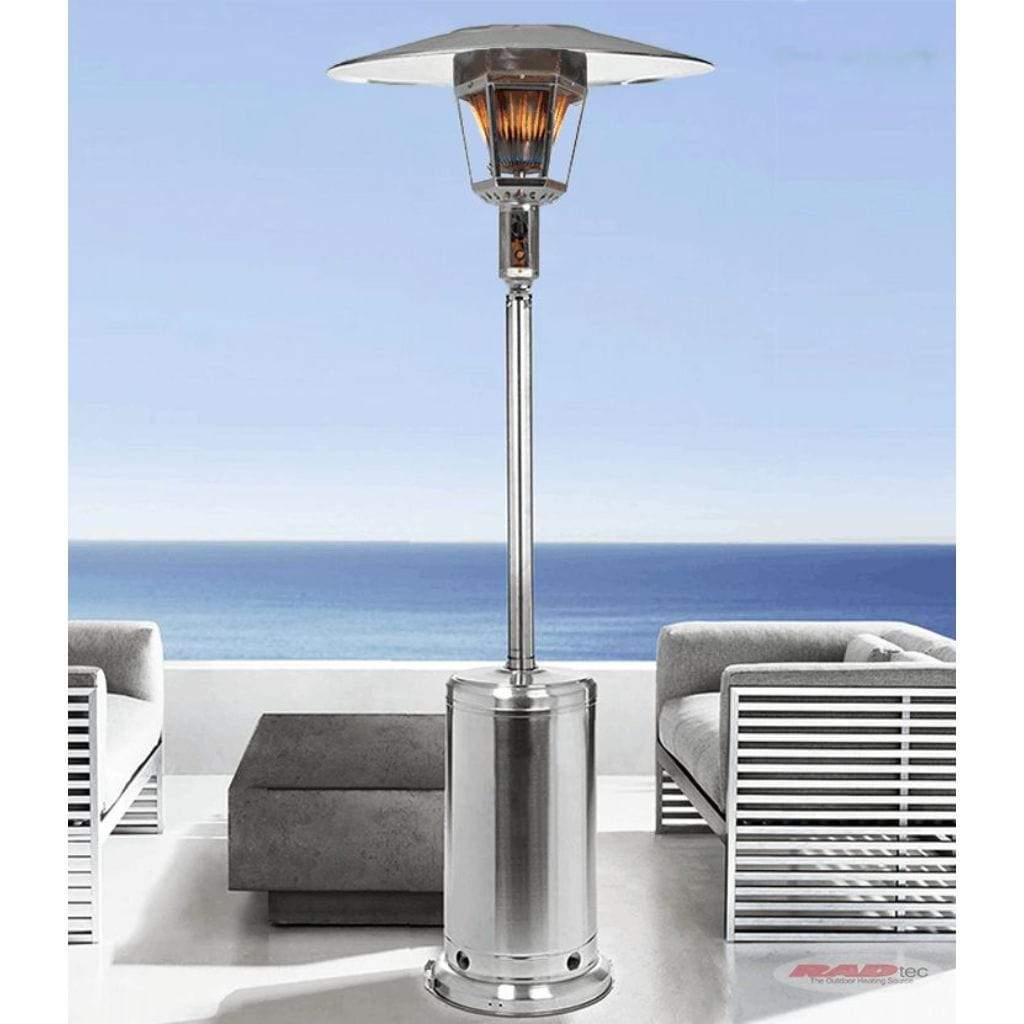 RADtec Real Flame 96" Stainless Steel Propane Patio Heater
