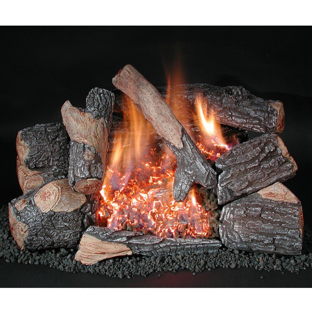 Rasmussen 18" Chillbuster Evening Embers Vent-Free Bark Gas Logs