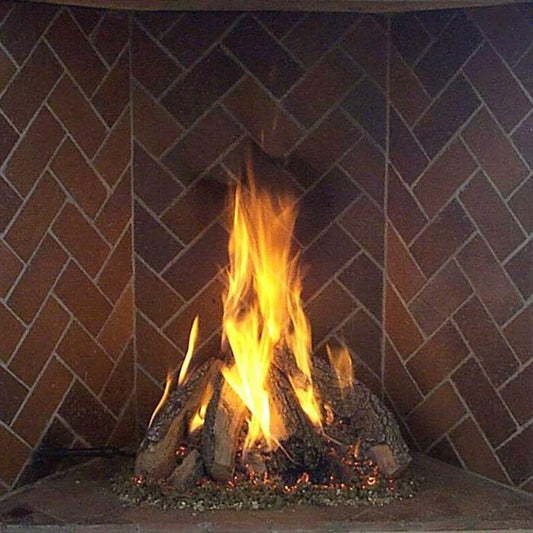 Rasmussen 36" Retiring Tipi Vented Gas Log for Rumford Fireplaces