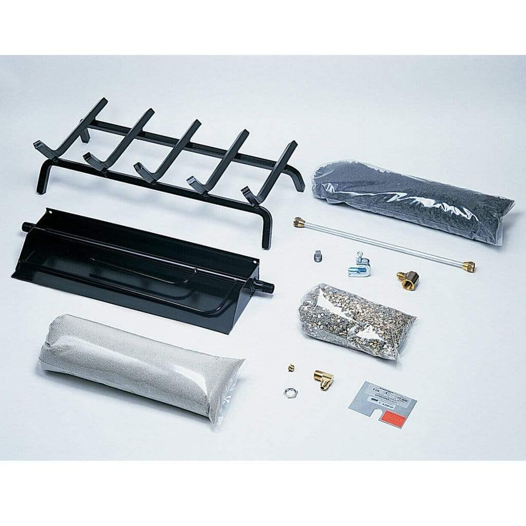 Rasmussen 54" Flaming EmberXTRA Vented Burner and Grate Hearth Kit