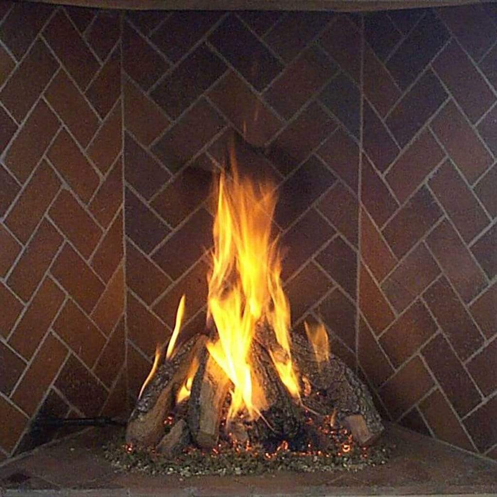 Rasmussen 72" Retiring Tipi Vented Gas Log for Rumford Fireplaces