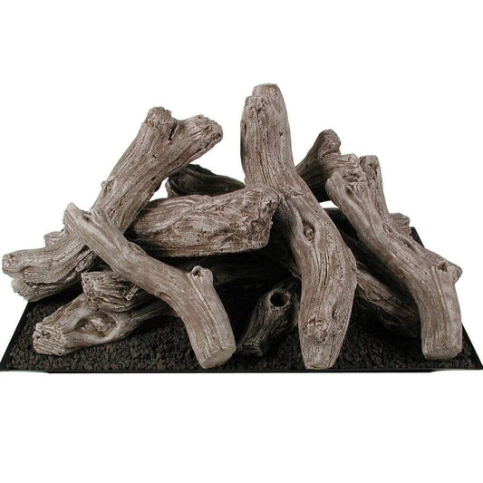 Rasmussen FP27WD Manzanita Driftwood Fire Pit Logs with 27" x 16" Footprint