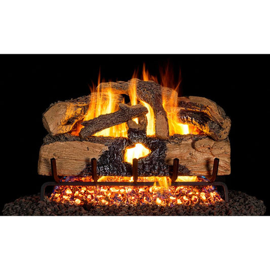 Real Fyre 18" Charred Evergreen Split Oak Vented Gas Log Set