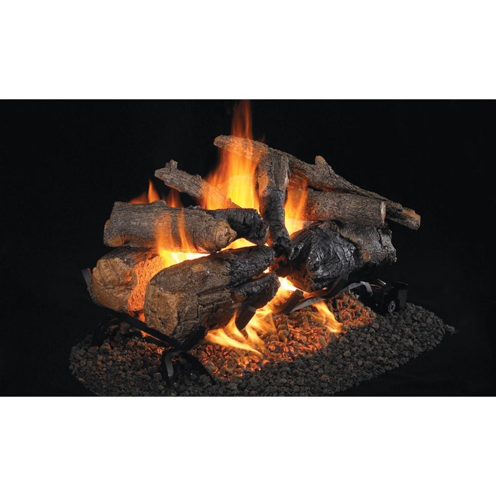 Real Fyre 24" Charred American Oak See-Thru Gas Log Set