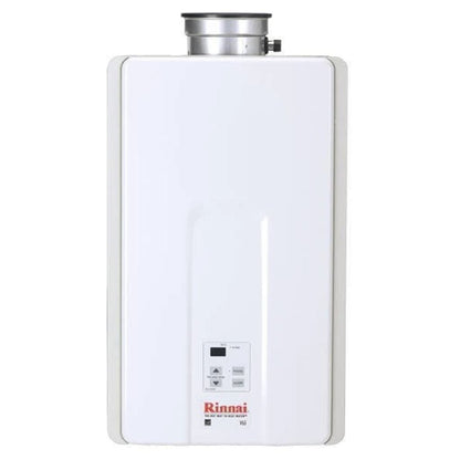 Rinnai HE Series 14" 150K BTU 6.5 GPM Indoor Non-Condensing Propane Gas Tankless Water Heater