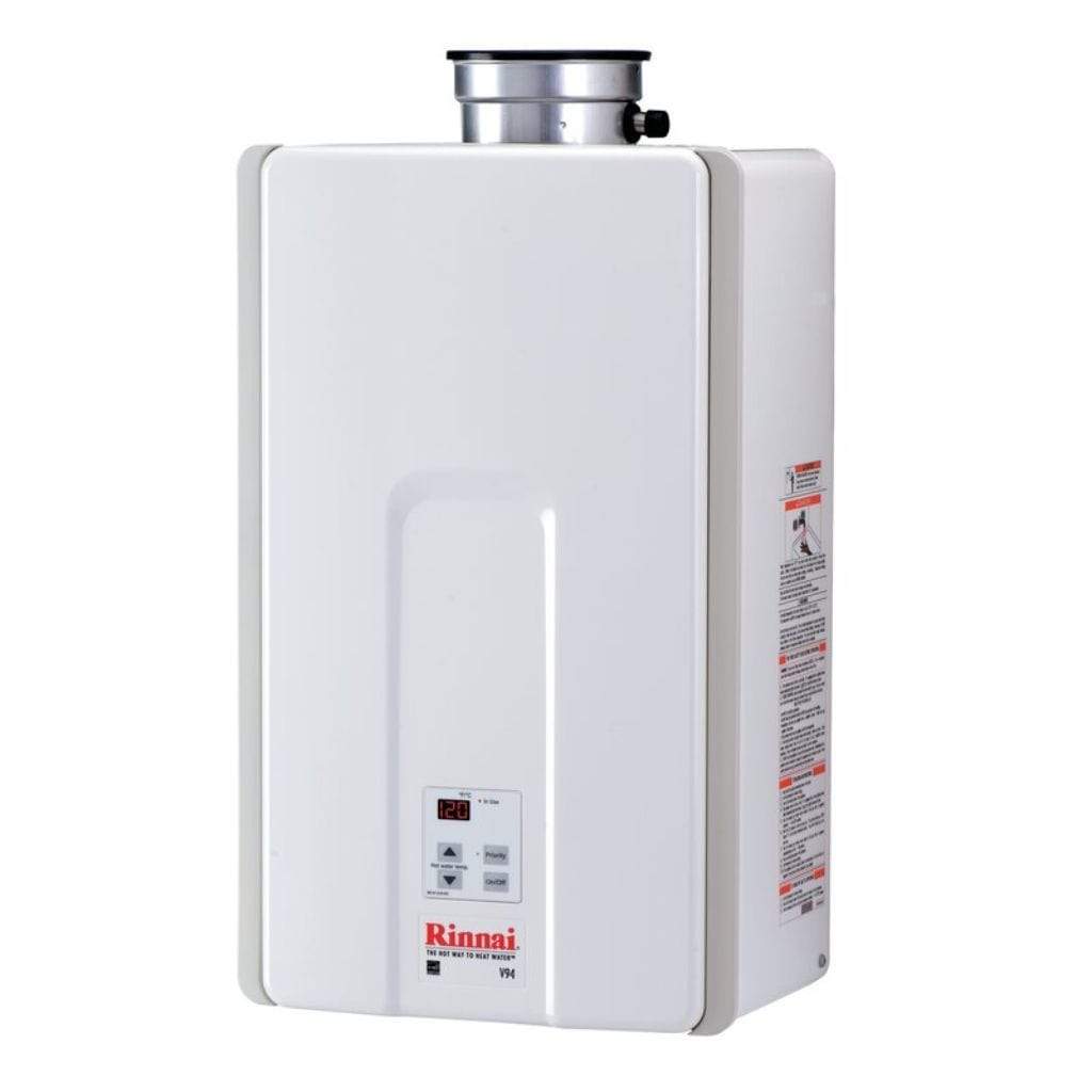 Rinnai HE Series 14" 192K BTU 9.8 GPM Indoor Non-Condensing Natural Gas Tankless Water Heater