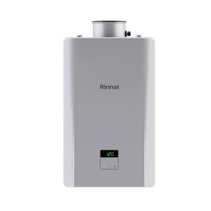 Rinnai RE Series 27" 180K BTU Indoor Non-Condensing Propane Gas Tankless Water Heater