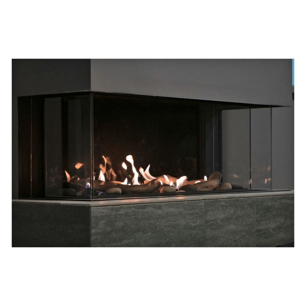 Sierra Flame by Amantii 38"/48"/58" Toscana 3 Sided Peninsula Gas Fireplace