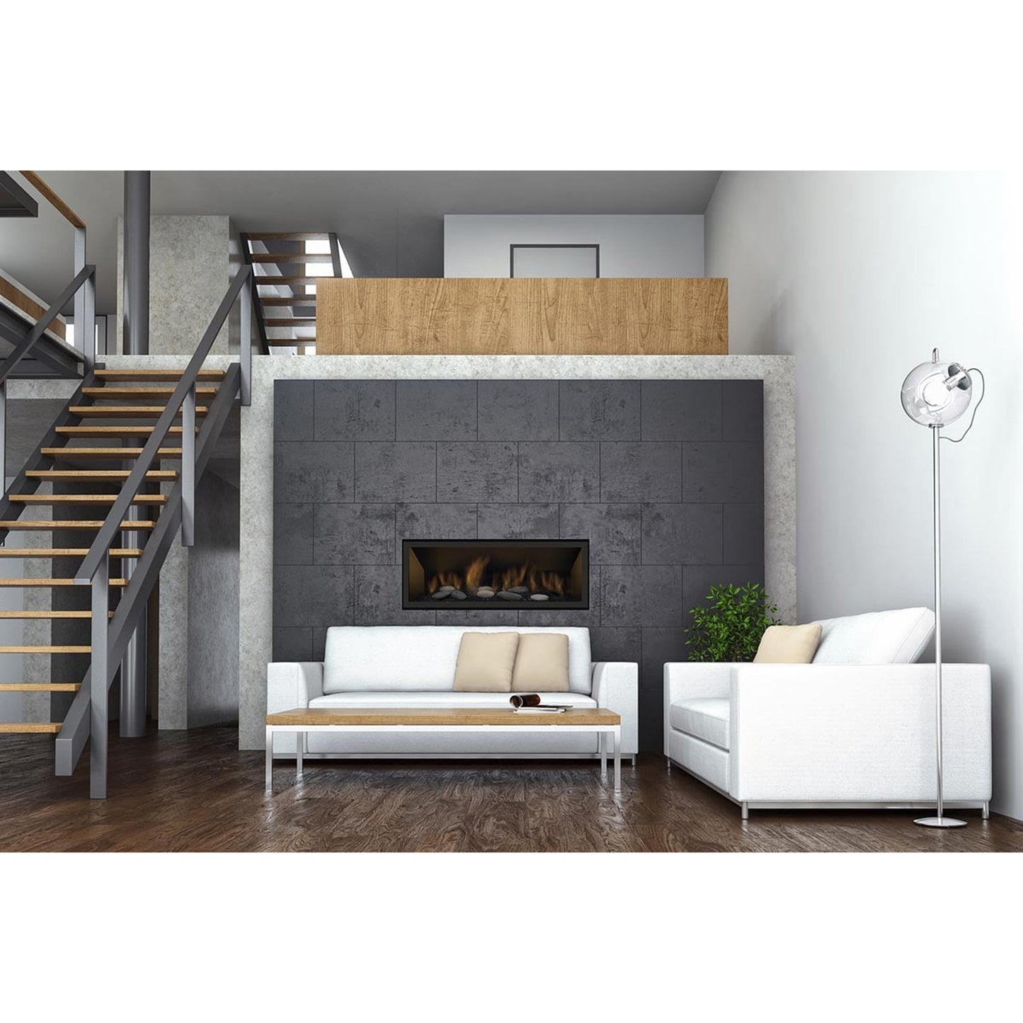 Sierra Flame by Amantii Bennett 45" Direct Vent Linear Propane Gas Fireplace