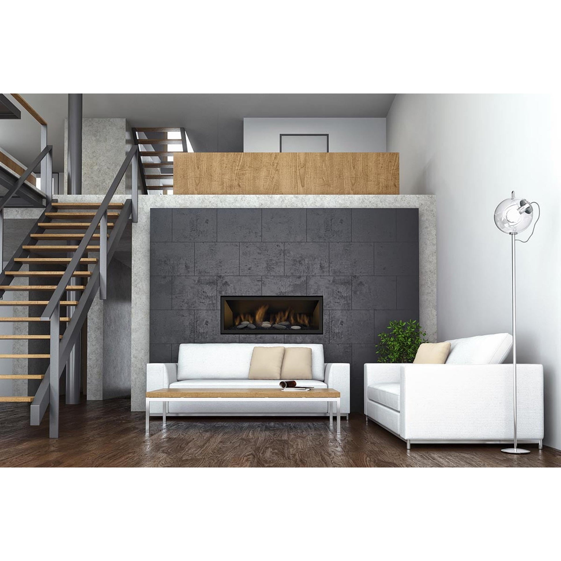 Sierra Flame by Amantii Bennett 45" Direct Vent Linear Propane Gas Fireplace