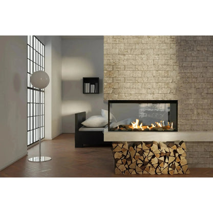 Sierra Flame by Amantii Lyon 48" 4-Sided See-Through Direct-Vent Natural Gas Fireplace