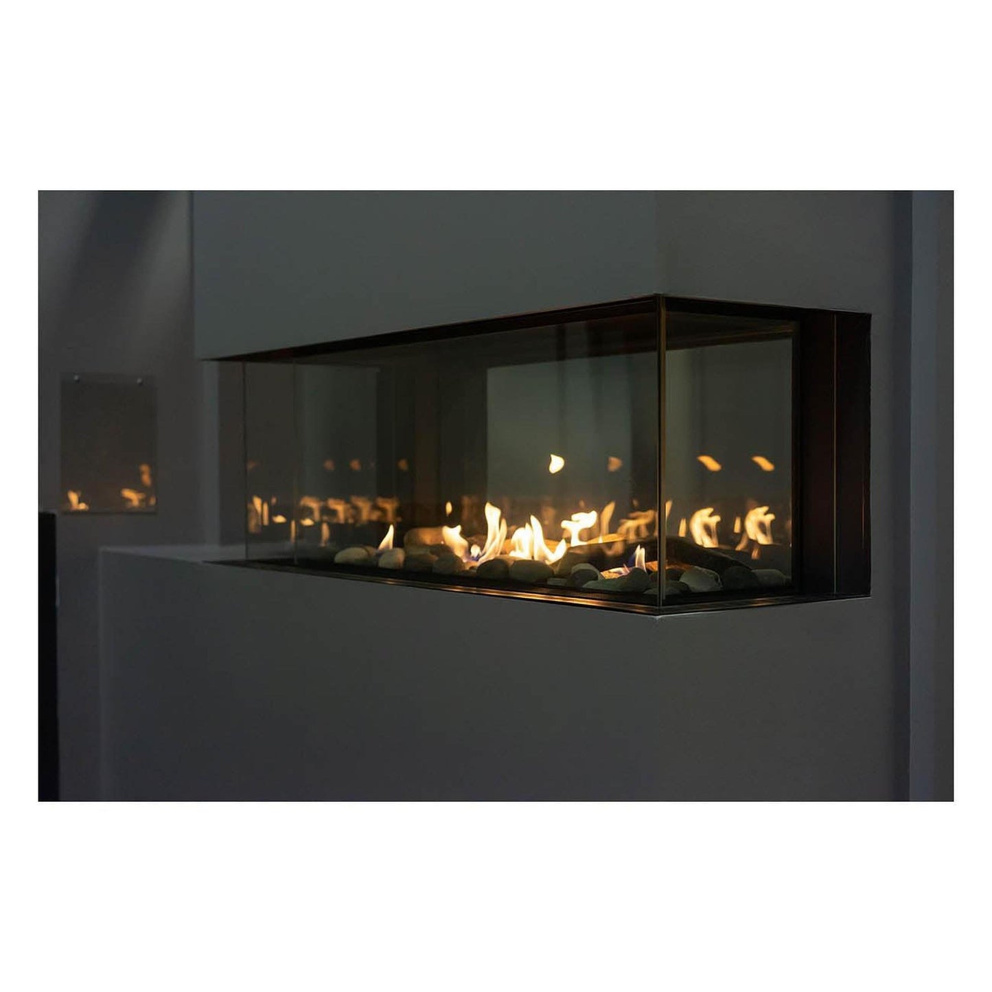 Sierra Flame by Amantii Lyon 48" 4-Sided See-Through Direct-Vent Natural Gas Fireplace
