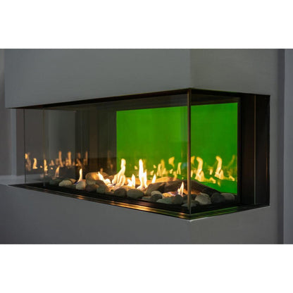 Sierra Flame by Amantii Lyon 48" 4-Sided See-Through Direct-Vent Natural Gas Fireplace