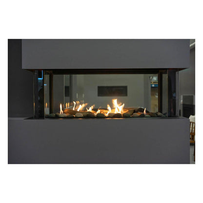 Sierra Flame by Amantii Lyon 48" 4-Sided See-Through Direct-Vent Natural Gas Fireplace