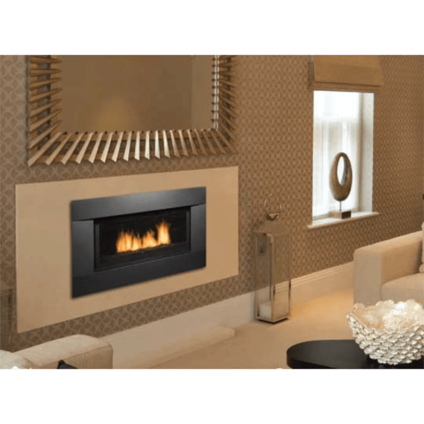 Sierra Flame by Amantii Newcomb 36" Direct Vent Linear Propane Gas Fireplace
