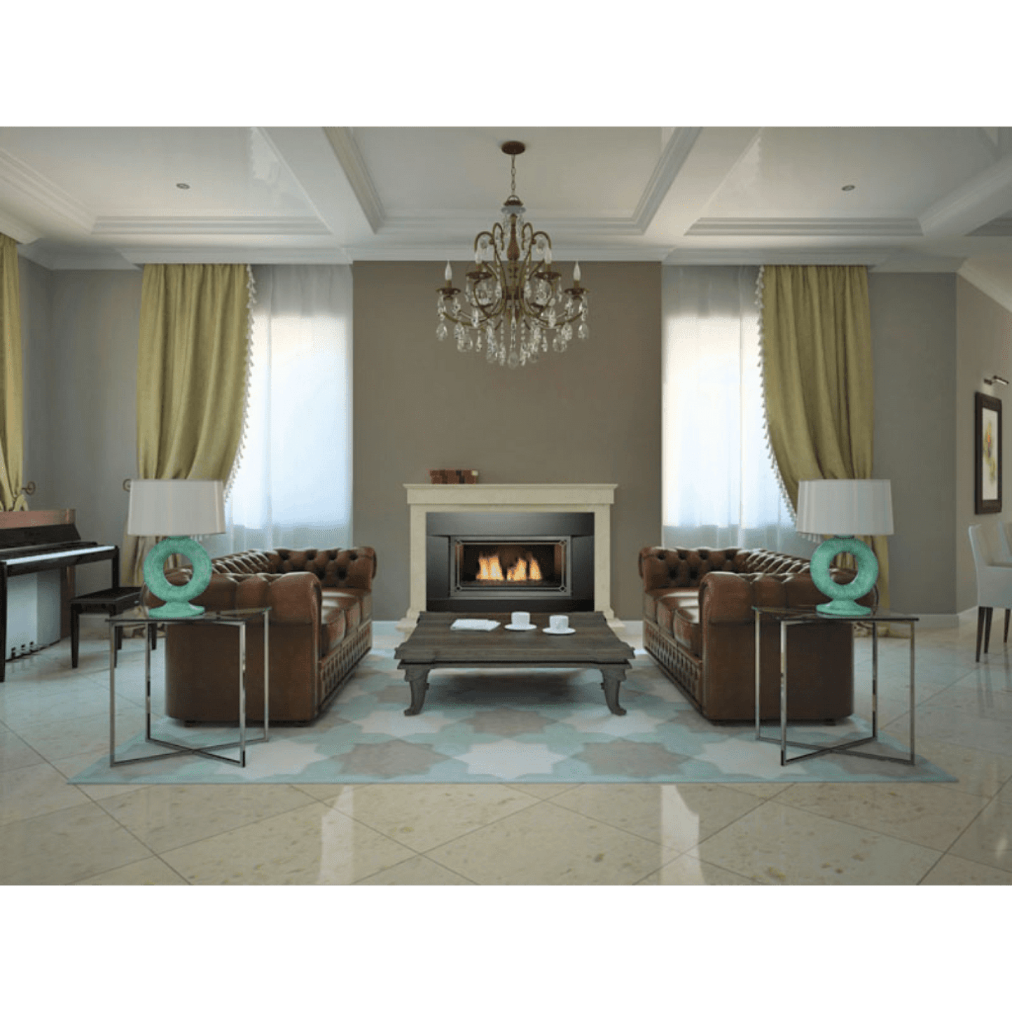 Sierra Flame by Amantii Newcomb 36" Direct Vent Linear Propane Gas Fireplace