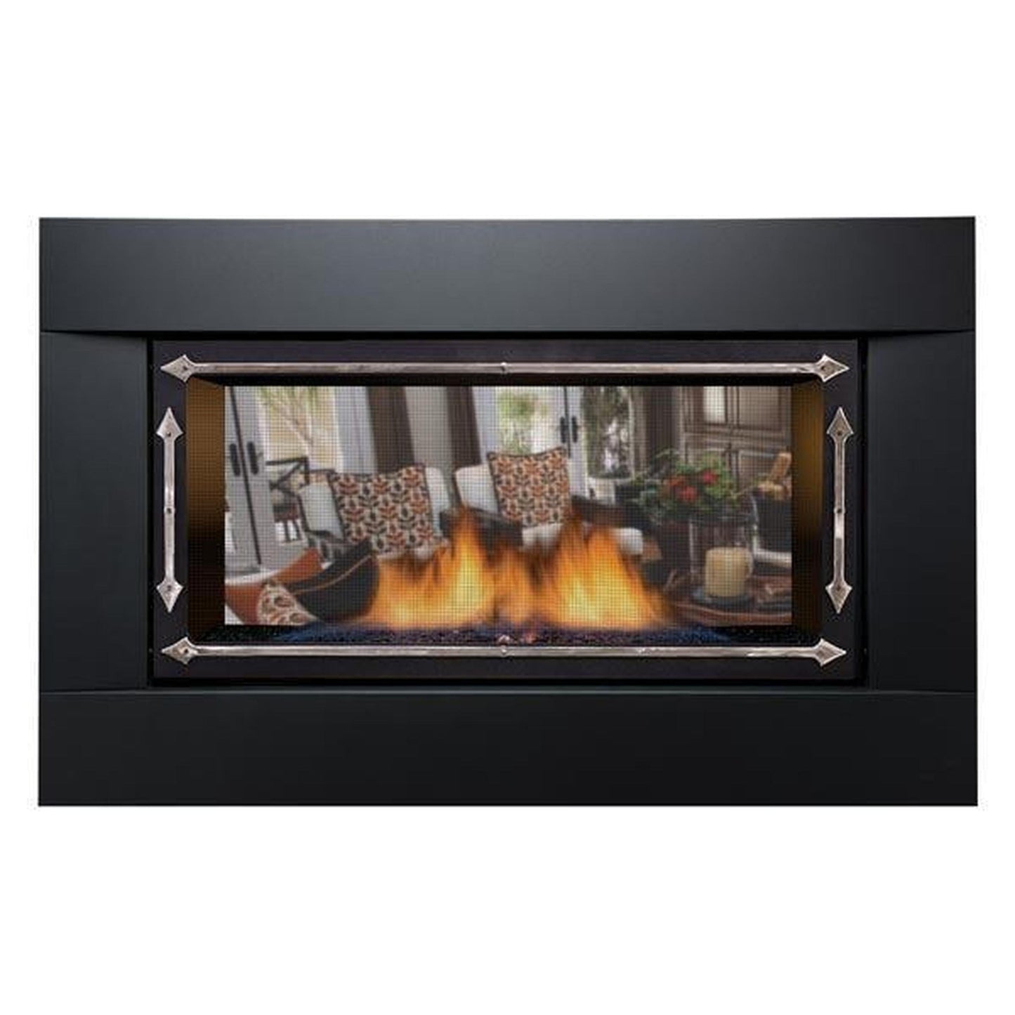 Sierra Flame by Amantii Palisade Deluxe 36" See-Through Direct Vent Linear Propane Gas Fireplace