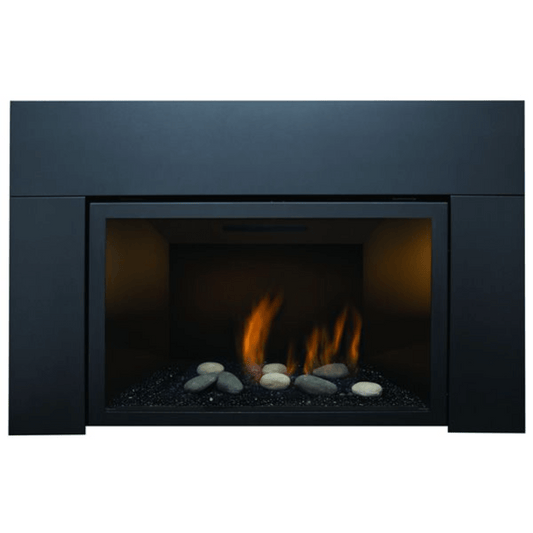 Sierra Flame by Amantii Surround with Safety Barrier for Abbot Direct Vent Linear Gas Fireplace