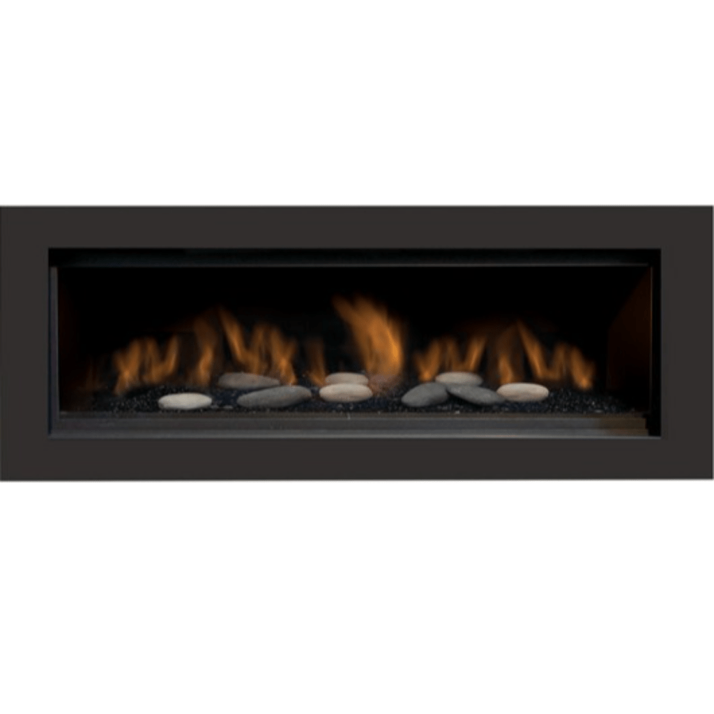 Sierra Flame by Amantii Surround with Safety Barrier for Austin Direct Vent Linear Gas Fireplace