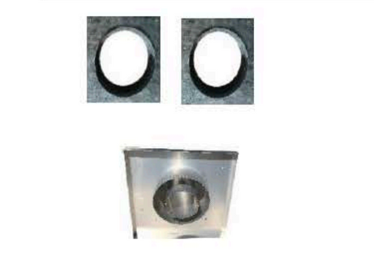 Sierra Flame by Amantii Termination Kit for 4" x 7" Vent